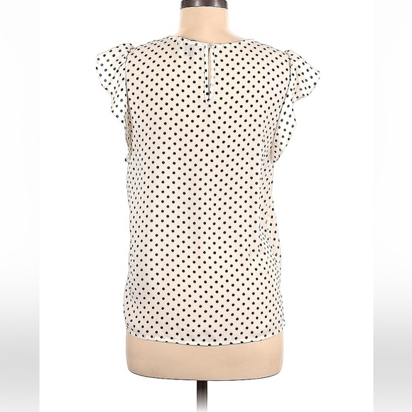 Forever 21 Polka-Dot Flutter Sleeve Shirt - Picture 2 of 10